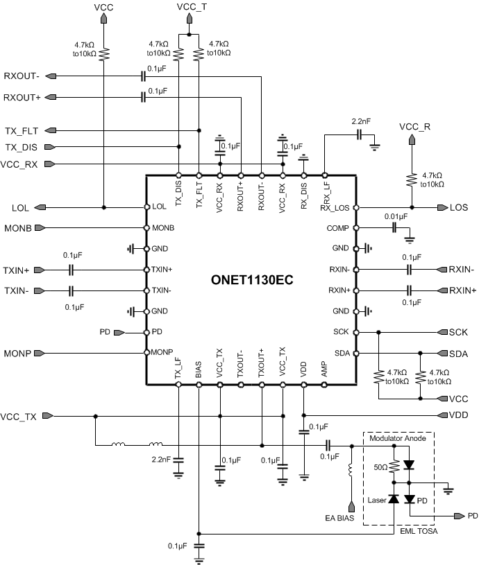 ONET1130EC Simp_Schem_Apps_Circ_w_PD_Cathode_SLLSEJ3.gif